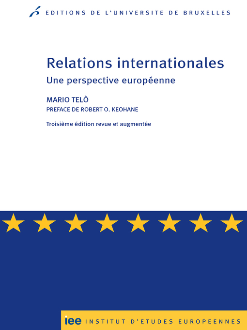 Cover image for Relations internationales